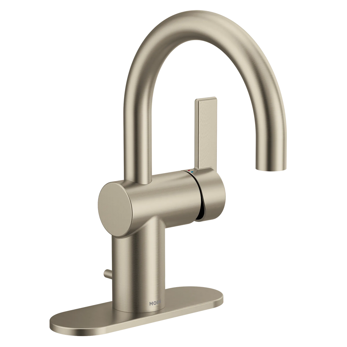 Moen Cia Single-Handle High-Arc Bathroom Faucet 6221 in Brushed Nickel (6221BN) - view 2