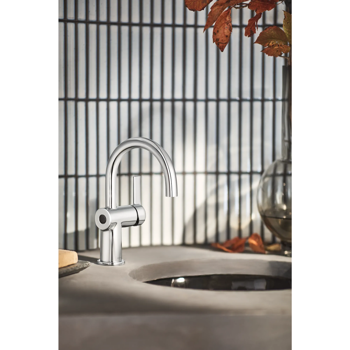 Moen Cia MotionSense Wave Single-Handle High-Arc Single Sensor Bathroom Faucet 6221EW in Chrome (6221EW) - view 8