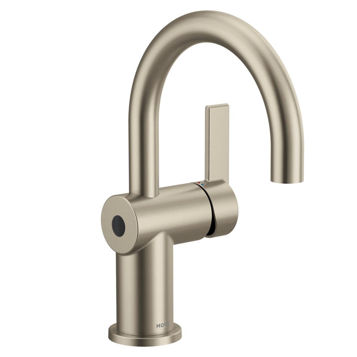Moen Cia MotionSense Wave Single-Handle High-Arc Single Sensor Bathroom Faucet 6221EW in Brushed Nickel (6221EWBN)