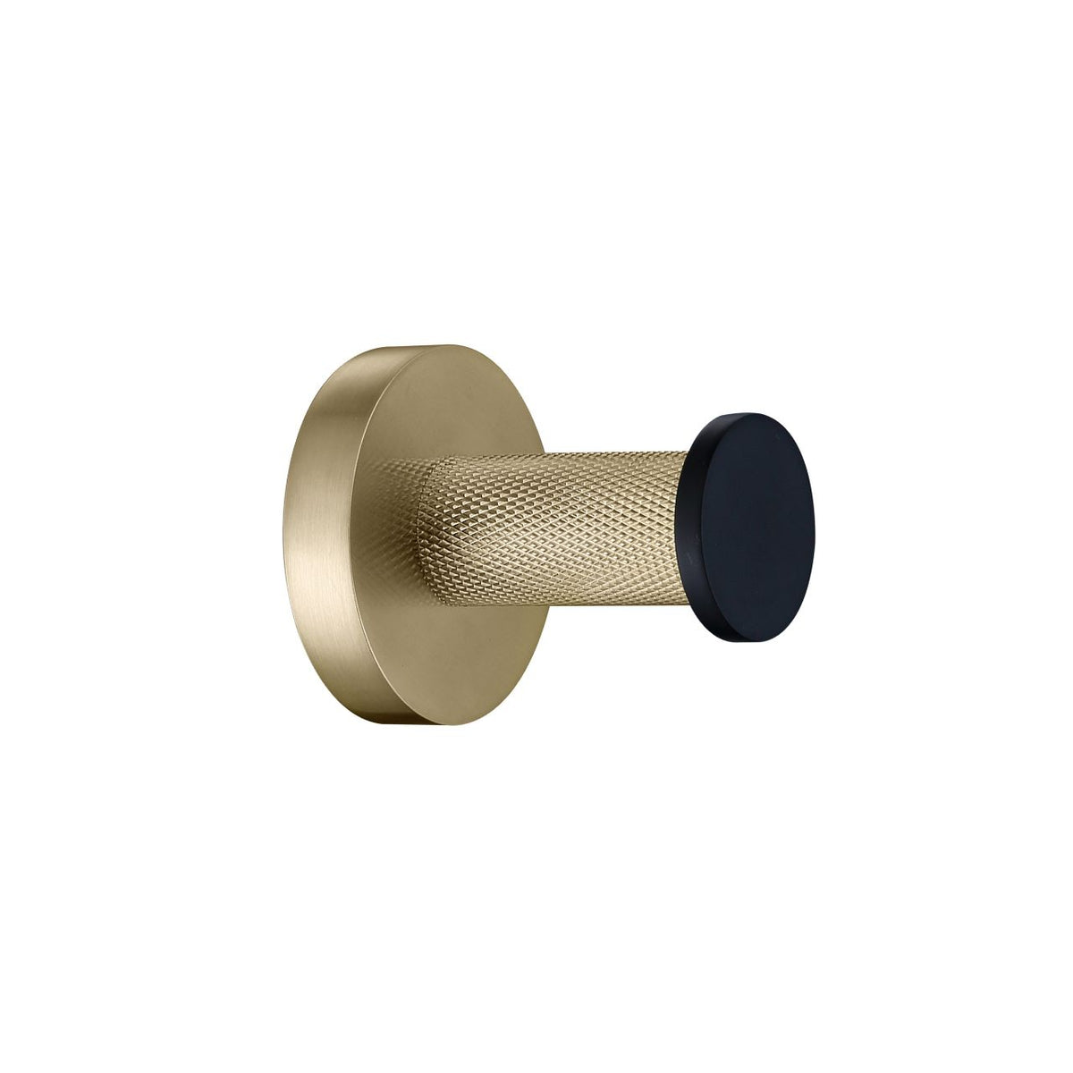 Kube Bath Aqua RONDO Single Robe Hook - Gold & Black - Gold & Black (62300)