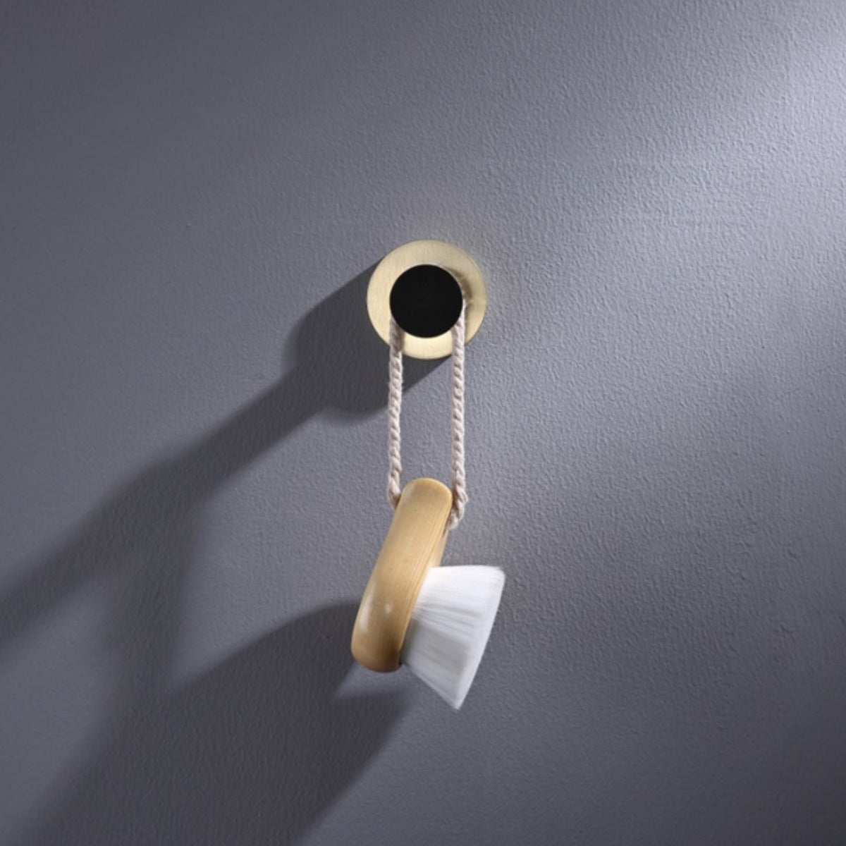 Kube Bath Aqua RONDO Single Robe Hook - Gold & Black - Gold & Black (62300) view 2