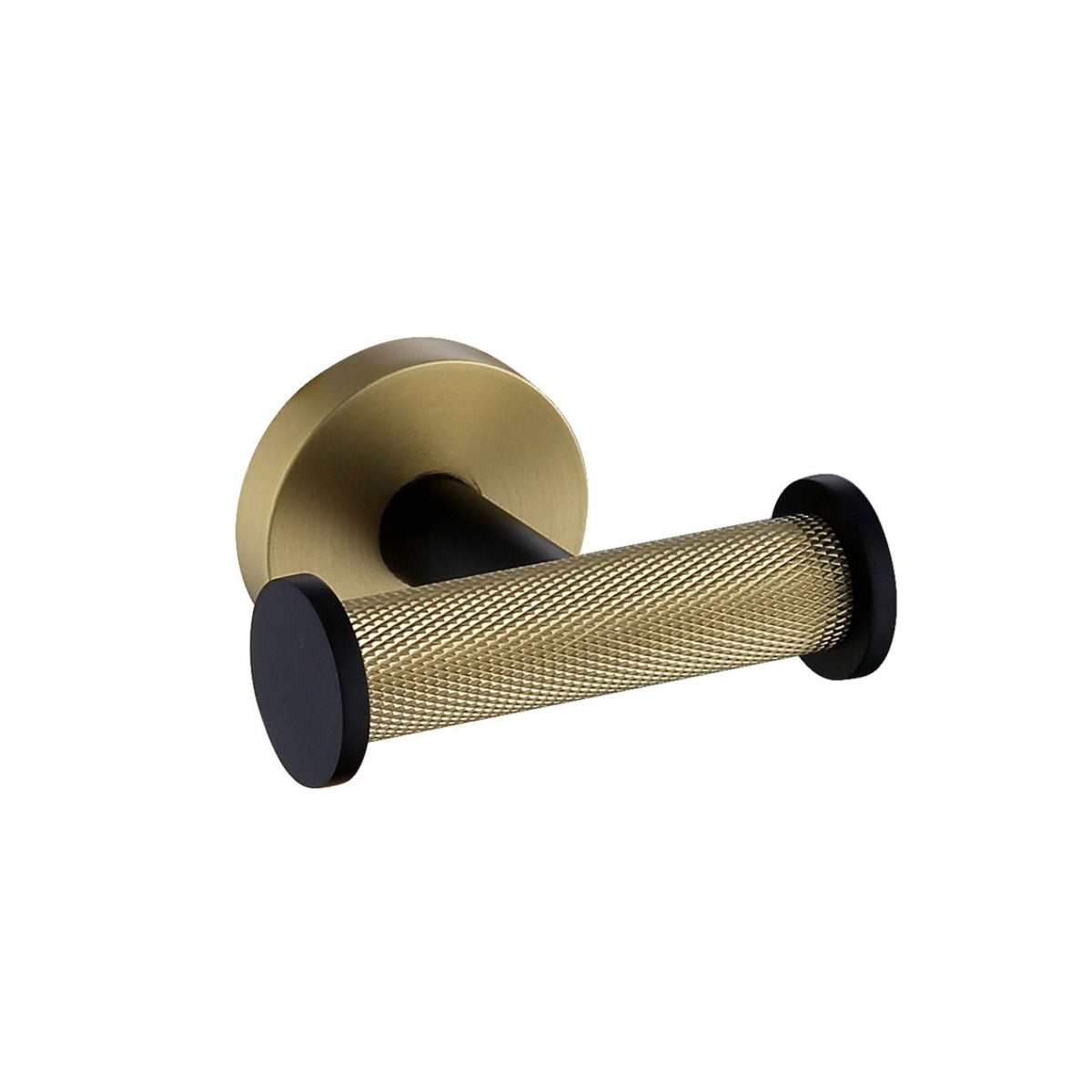 Kube Bath Aqua RONDO Double Robe Hook - Gold & Black - Gold & Black (62301)