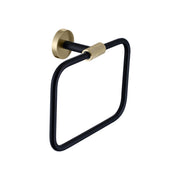 Kube Bath Aqua RONDO Towel Ring - Gold & Black - Gold & Black (62307)