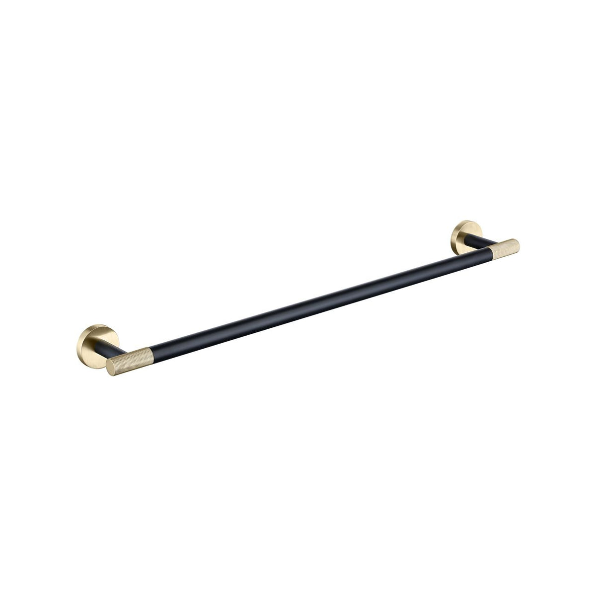 Kube Bath Aqua RONDO 24" Towel Bar - Gold & Black - Gold & Black (62310)