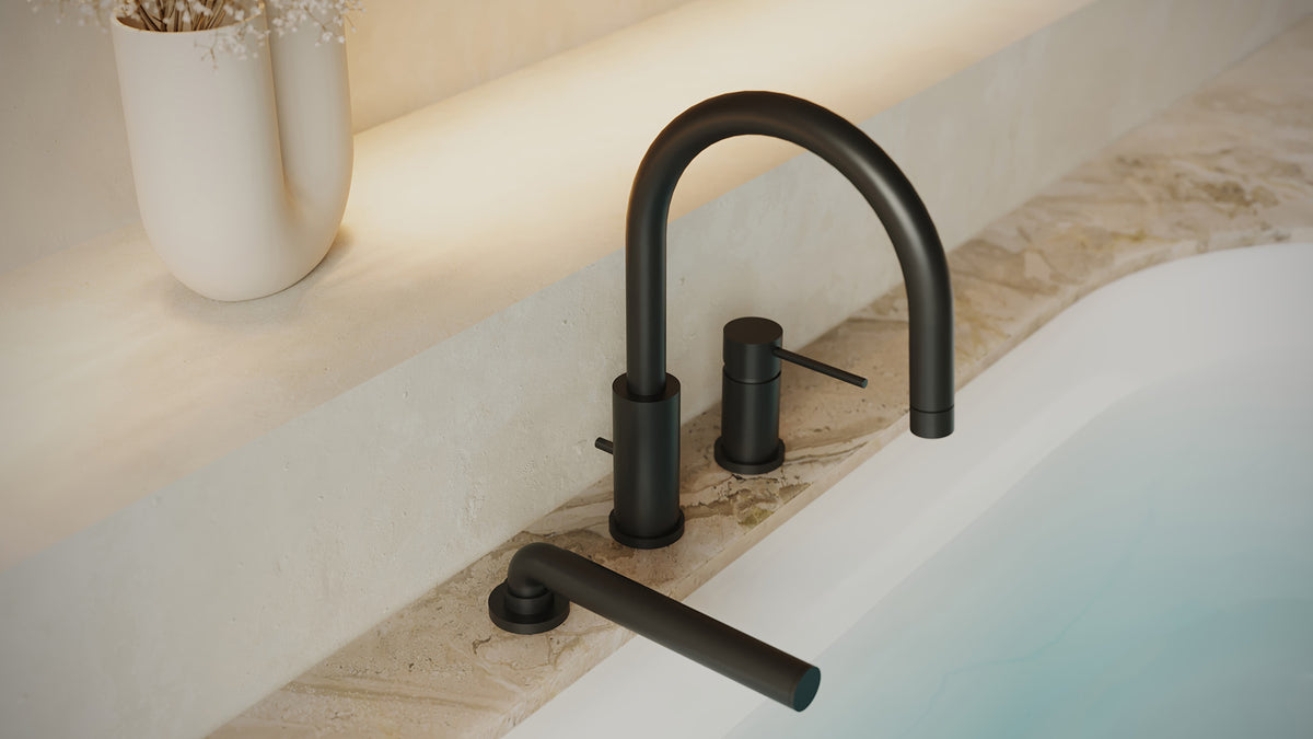 Aquabrass Xpress Umix 3-piece Deckmount Tub Filler 62313 detail