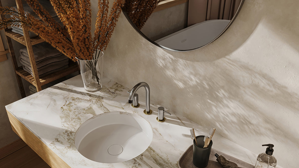 Aquabrass Xpress Umix Widespread Lavatory Faucet 62316 detail