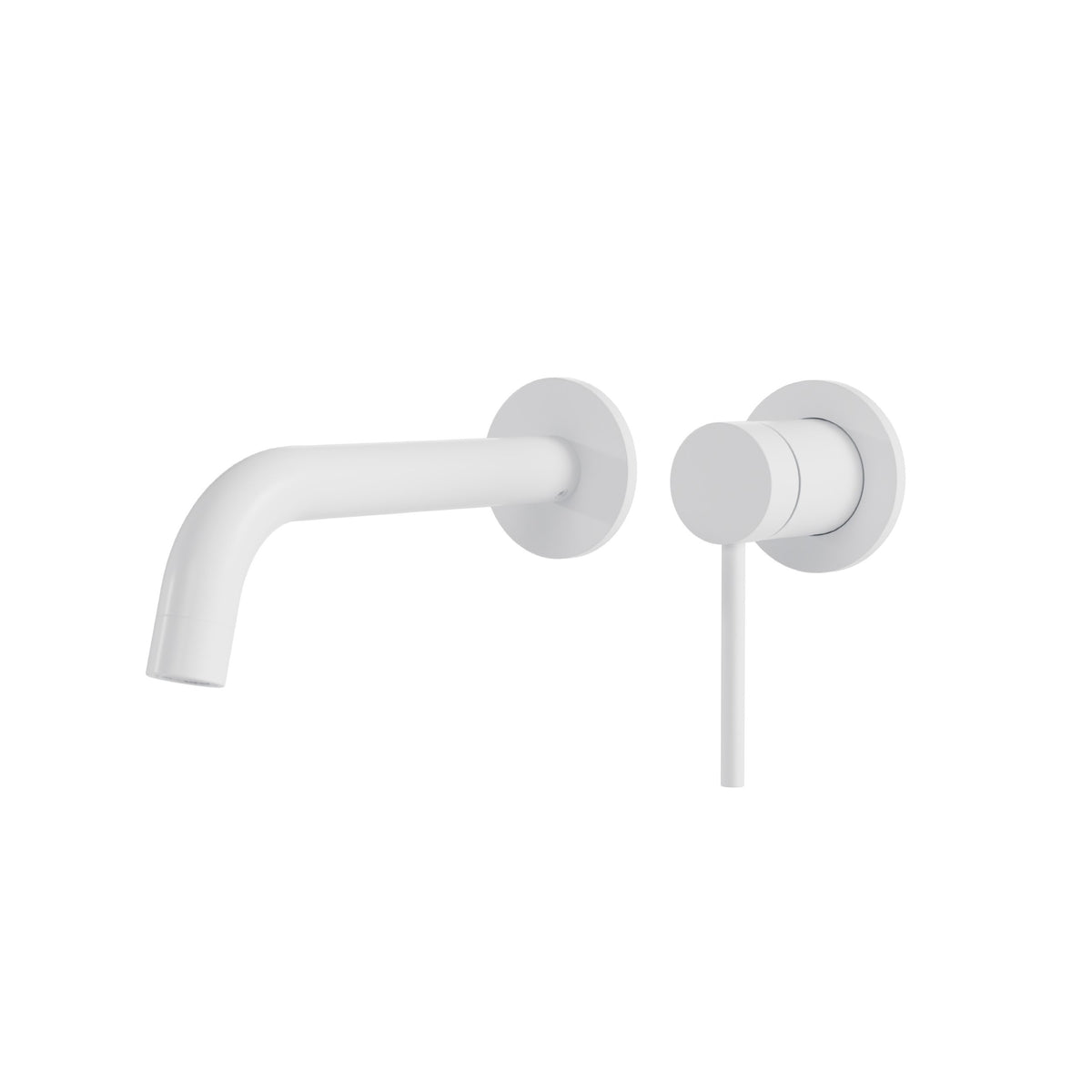 Aquabrass Xpress Umix 2-piece Wallmount Lavatory Faucet 62329 in White