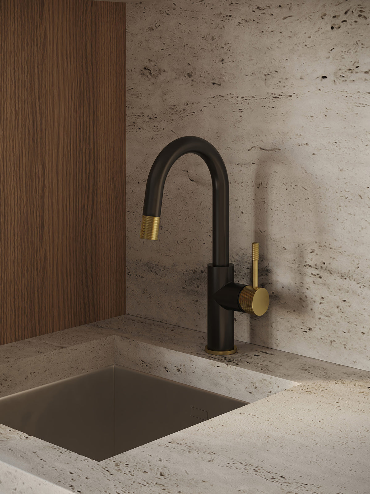 Aquabrass Xpress Umix Bar Pull-down Kitchen Faucet 6235B detail