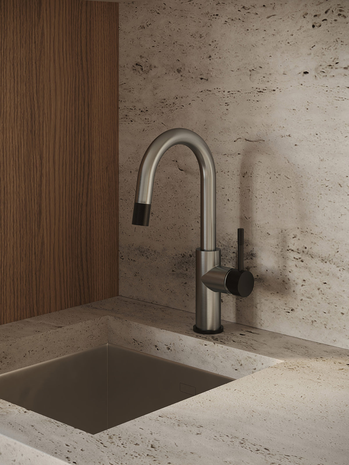 Aquabrass Xpress Umix Bar Pull-down Kitchen Faucet 6235B detail