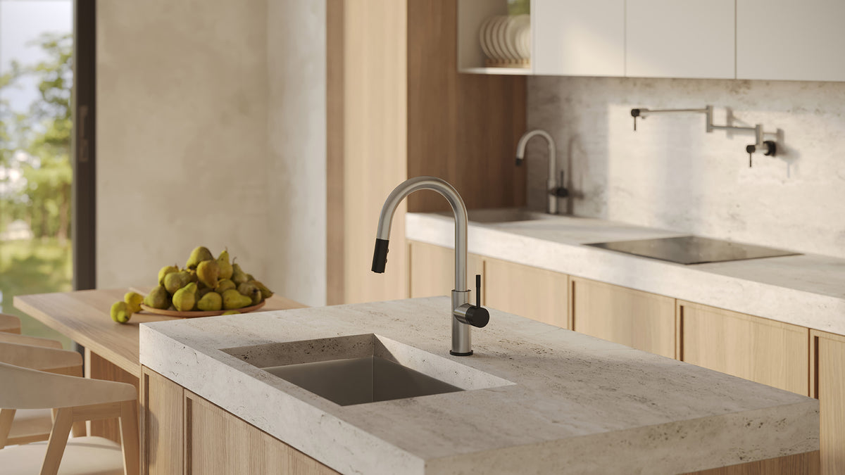 Aquabrass Xpress Umix Pull-down Kitchen Faucet 6235N detail