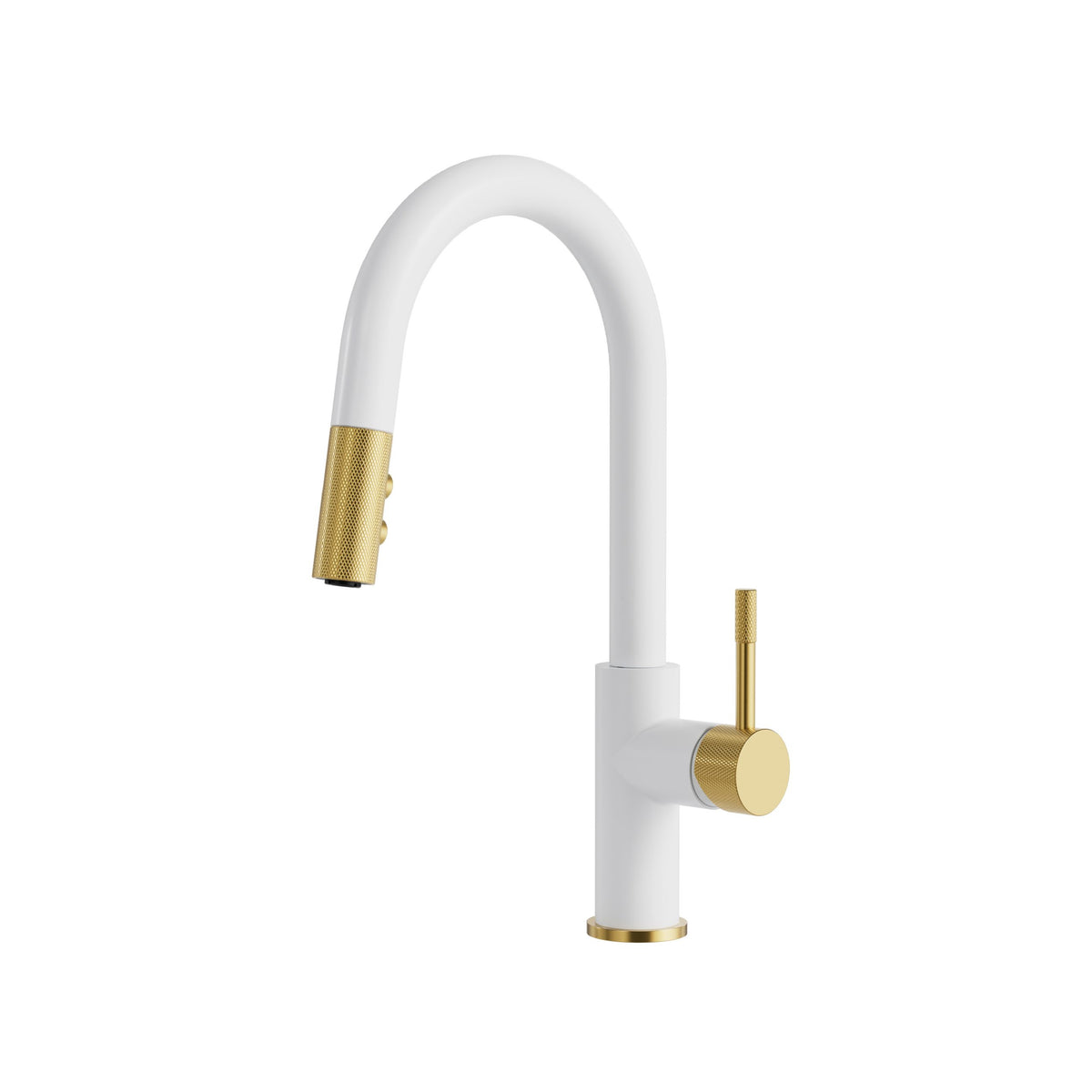 Aquabrass Xpress Umix Pull-down Kitchen Faucet 6235N in White
