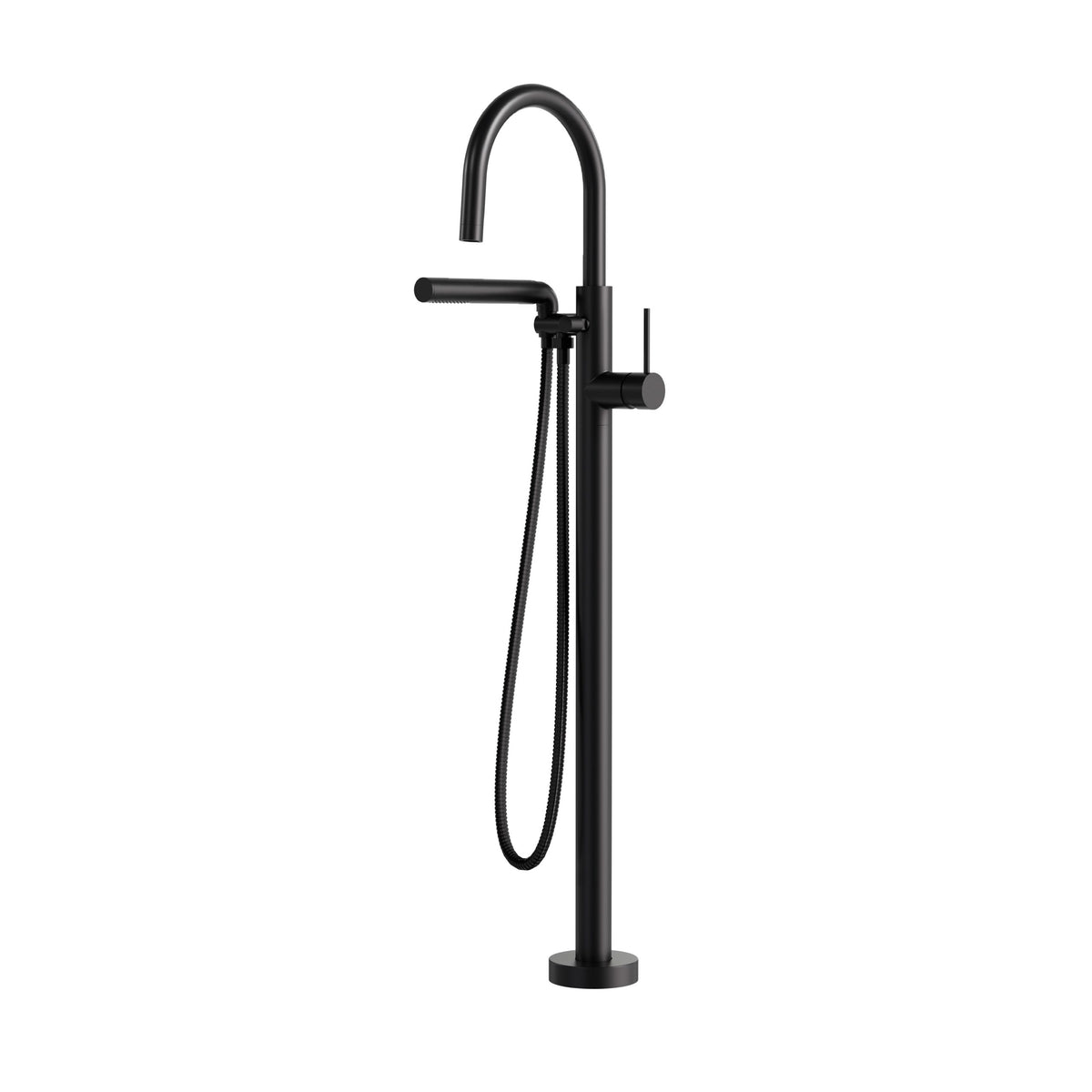 Aquabrass Xpress Umix Floormount Tub Filler 62384 in Electro Black