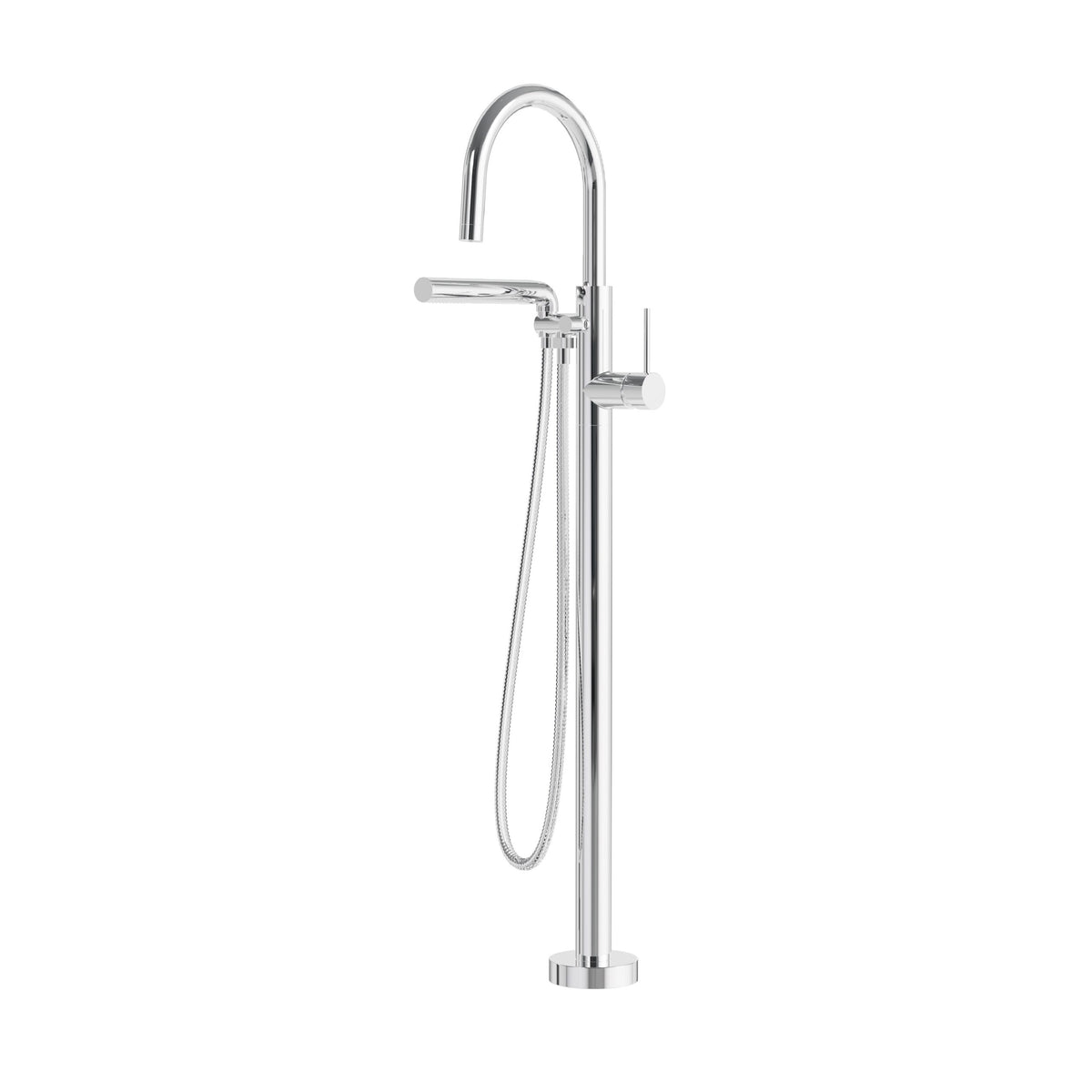 Aquabrass Xpress Umix Floormount Tub Filler 62384 in Polished Chrome