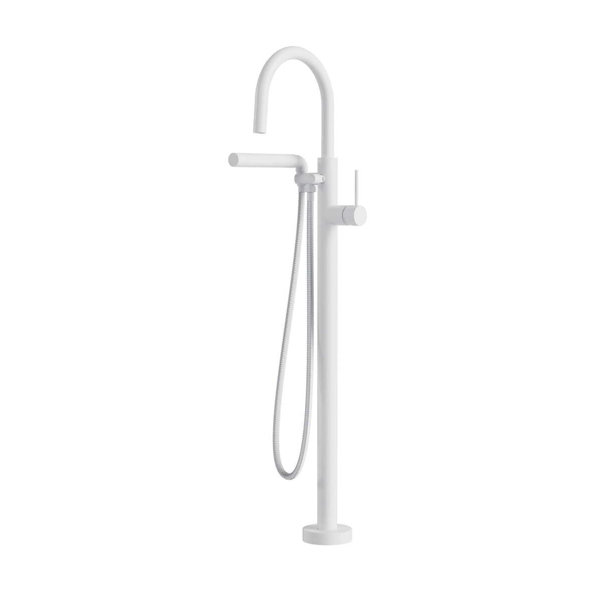 Aquabrass Xpress Umix Floormount Tub Filler 62384 in White