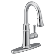 Moen Belfield Single-Handle High-Arc Pulldown Bar Faucet 6260 in Chrome (6260)