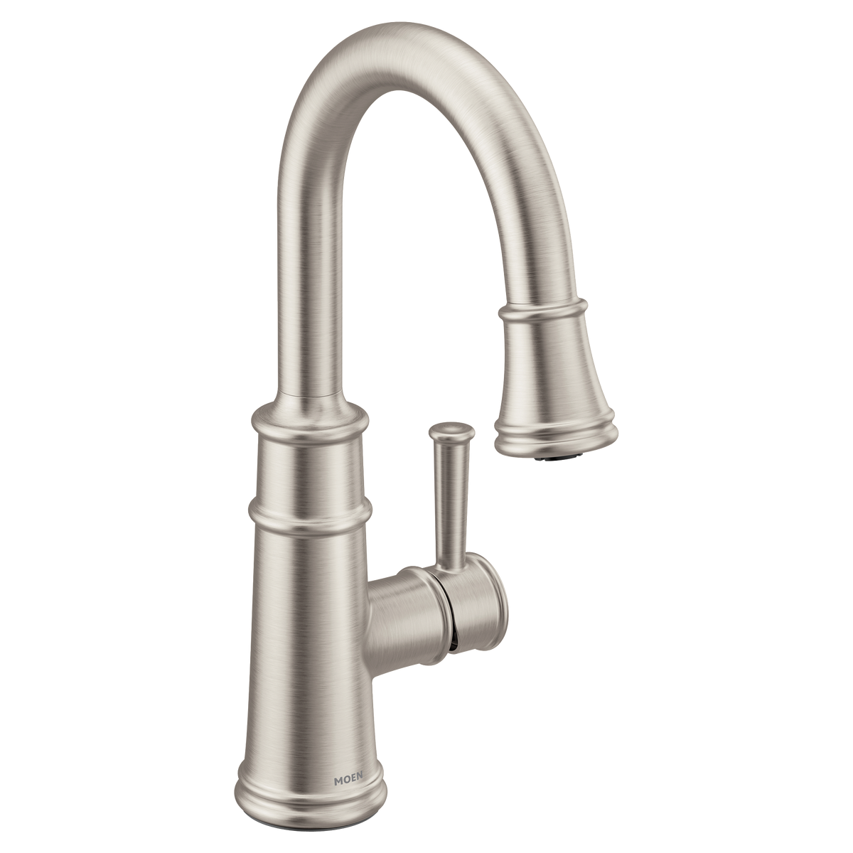 Moen Belfield Single-Handle High-Arc Pulldown Bar Faucet 6260 in Spot Resist Stainless (6260SRS)