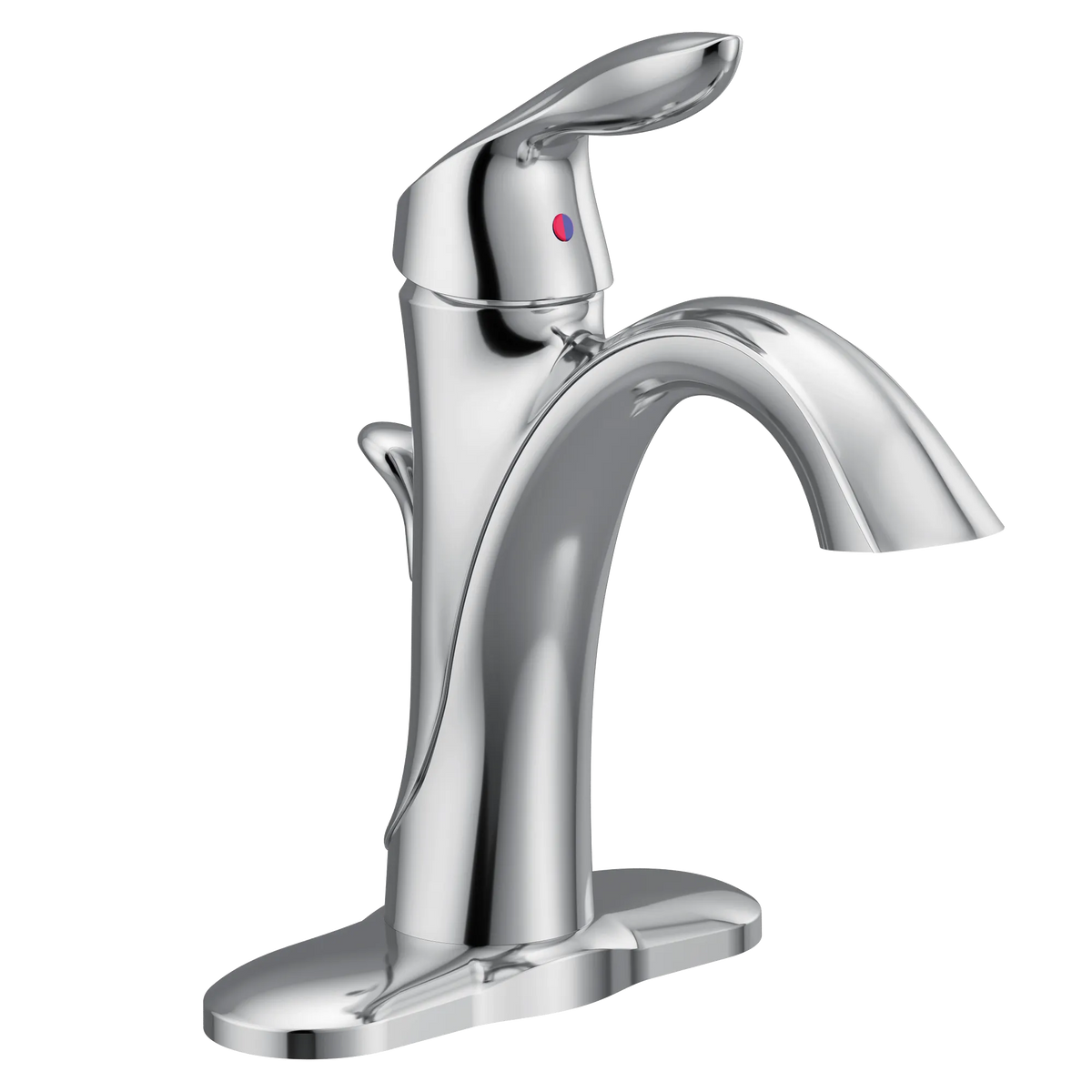 Moen Eva Single-Handle High-Arc Bathroom Faucet 6400 in Chrome (6400) - view 4
