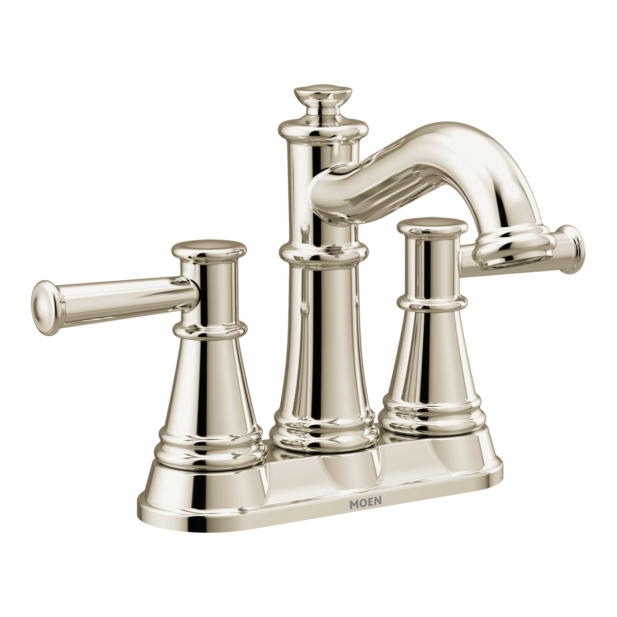 Moen Belfield Two-Handle High-Arc Bathroom Faucet 6401 in Polished Nickel (6401NL)