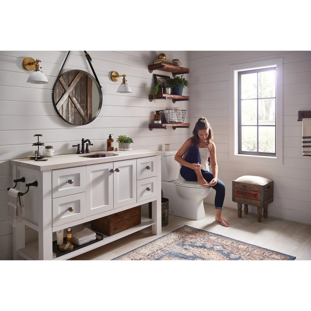 Moen Belfield Two-Handle High-Arc Bathroom Faucet 6401 in Oil Rubbed Bronze (6401ORB) - view 4