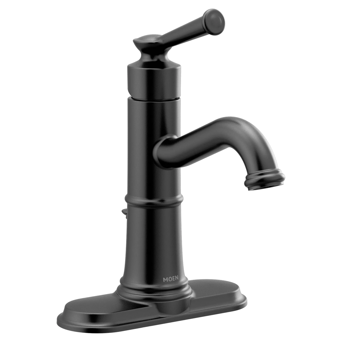 Moen Belfield Single-Handle High-Arc Bathroom Faucet 6402 in Matte Black (6402BL) - view 2