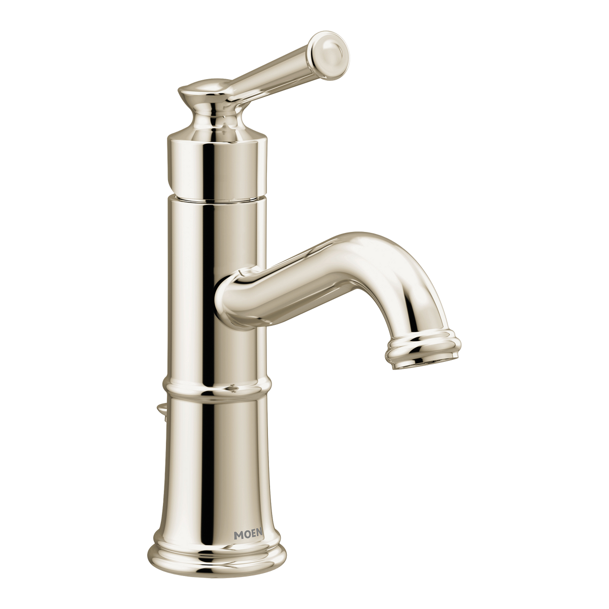 Moen Belfield Single-Handle High-Arc Bathroom Faucet 6402 in Polished Nickel (6402NL)