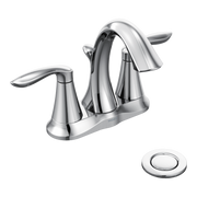 Moen Eva Two-Handle High-Arc Bathroom Faucet 6410 in Chrome (6410)