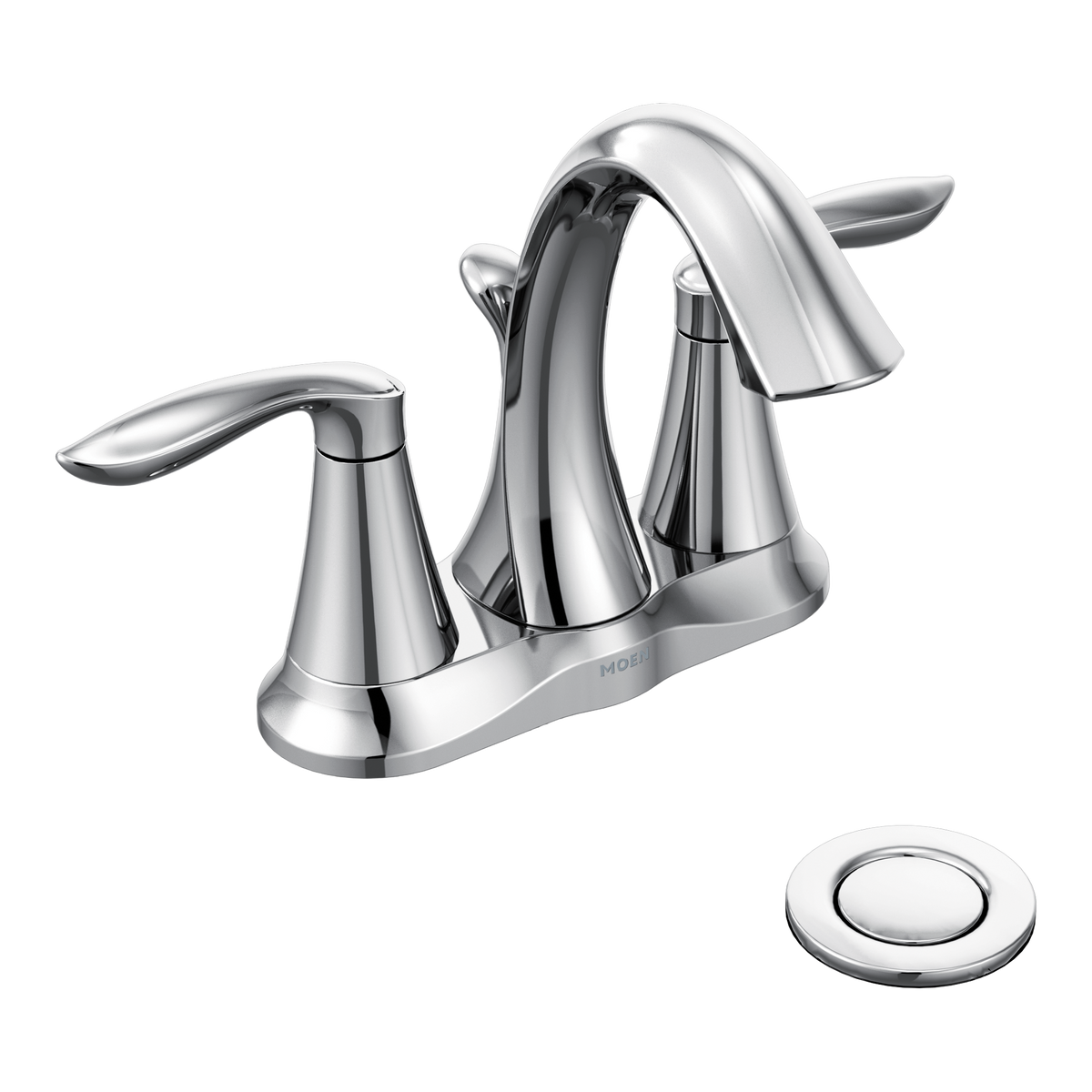 Moen Eva Two-Handle High-Arc Bathroom Faucet 6410 in Chrome (6410)