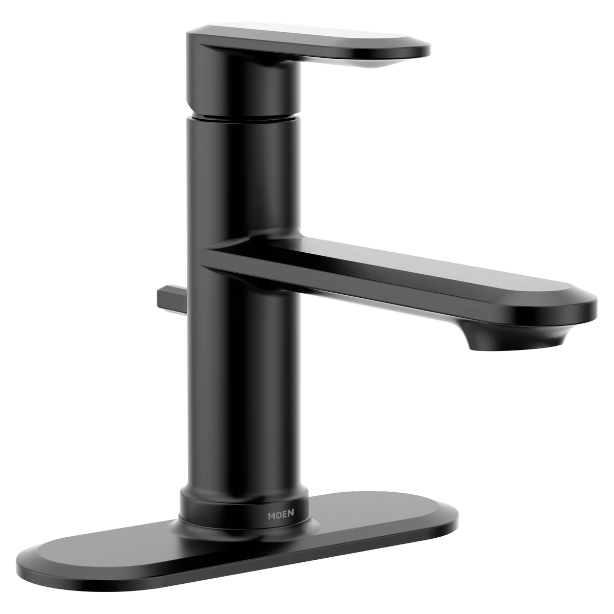 Moen Greenfield Single-Handle High-Arc Bathroom Faucet 6504 in Matte Black (6504BL) - view 2