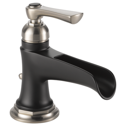 Brizo Single-Handle Lavatory Faucet with Channel Spout 1.2 GPM 65061LF-NKBL-ECO - Plumbing Market