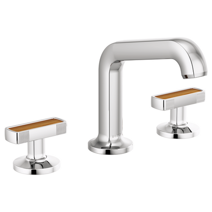 Brizo Widespread Lavatory Faucet with Angled Spout - Less Handles 1.5 GPM 65307LF-PCLHP - Plumbing Market