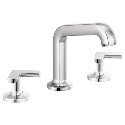 Brizo Widespread Lavatory Faucet with Angled Spout - Less Handles 1.5 GPM 65307LF-PCLHP - Plumbing Market