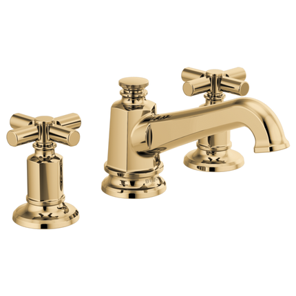Brizo Widespread Lavatory Faucet with Angled Spout - Less Handles 1.5 GPM 65378LF-PGLHP - Plumbing Market