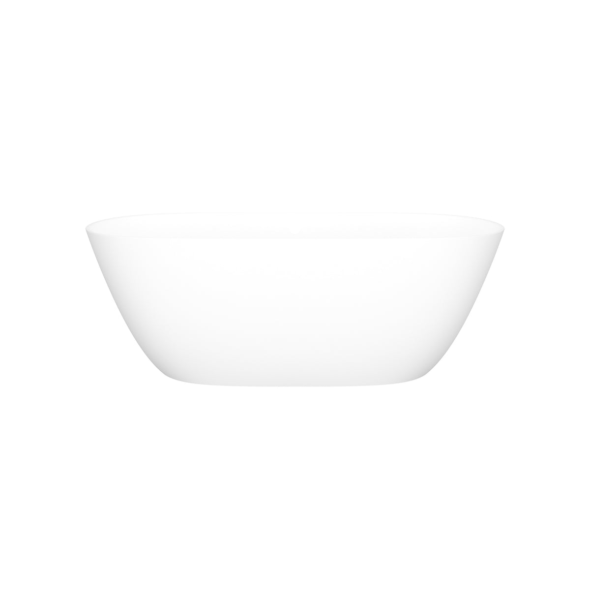 Victoria + Albert Lussari 61" x 28" Freestanding Soaking Bathtub LU1 - Standard Matte White / 61 x 28 / With Overflow