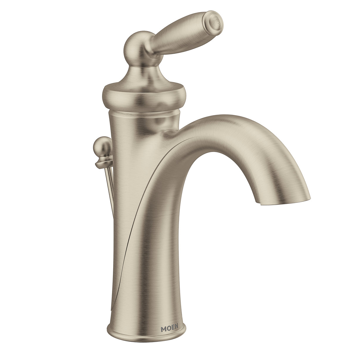 Moen Brantford Single-Handle High-Arc Bathroom Faucet 6600 in Brushed Nickel (6600BN)