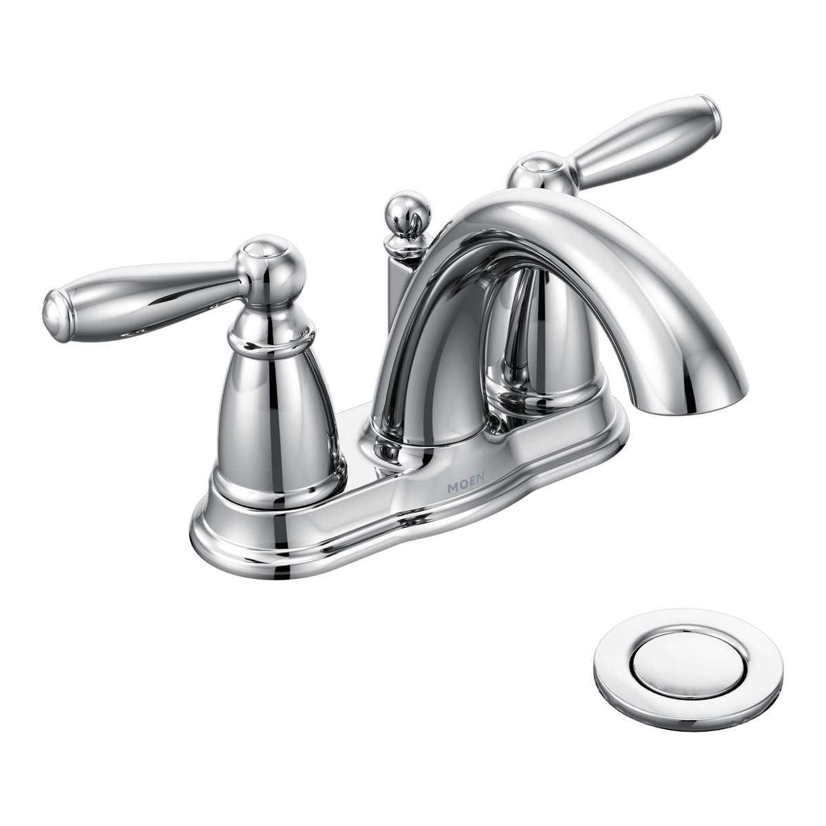 Moen Brantford Two-Handle High-Arc Bathroom Faucet 6610 in Chrome (6610)