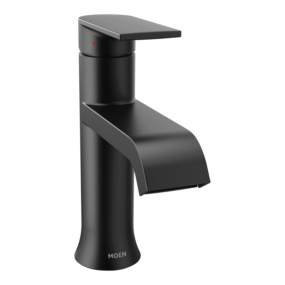 Moen Genta LX Single-Handle High-Arc Bathroom Faucet 6702 in Matte Black (6702BL)