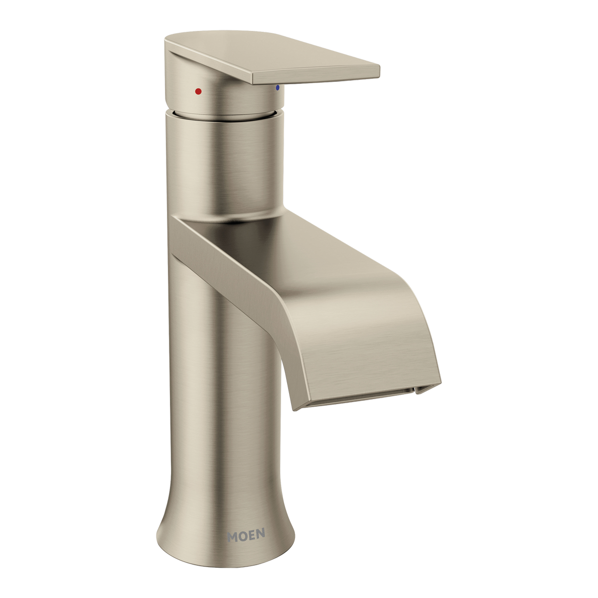 Moen Genta LX Single-Handle High-Arc Bathroom Faucet 6702 in Brushed Nickel (6702BN)