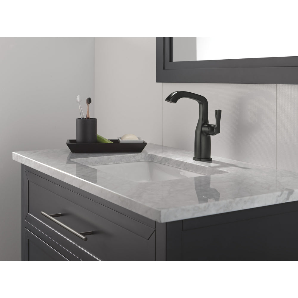 Delta Stryke Single Handle Mid-Height Bathroom Faucet 676