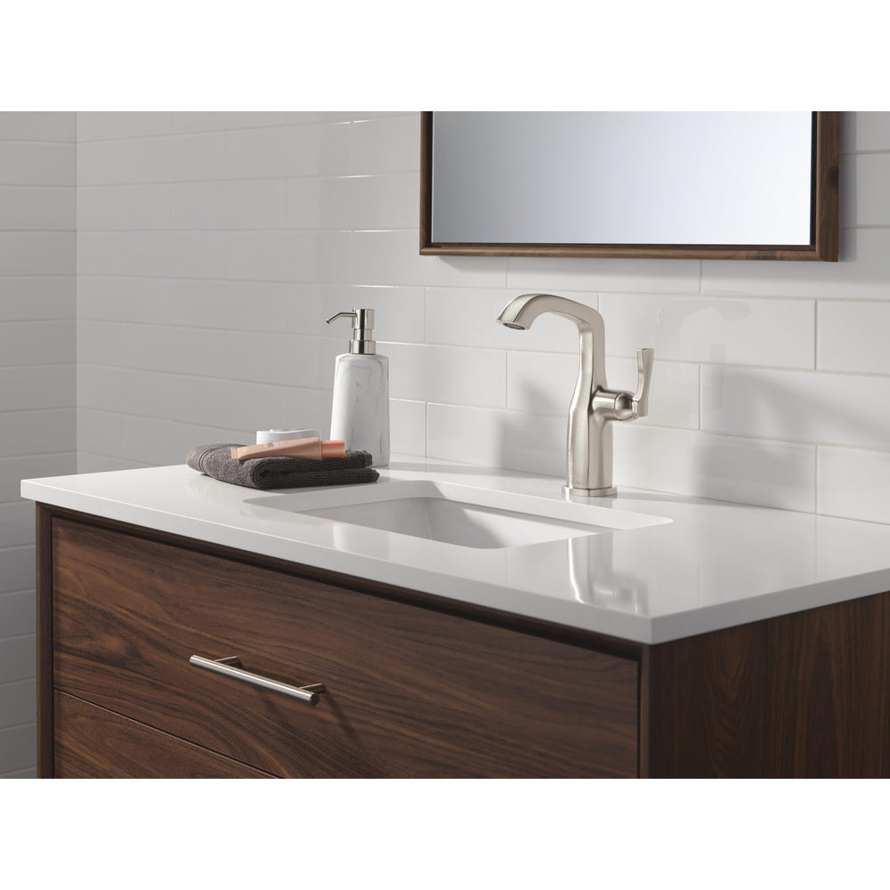 Delta Stryke Single Handle Mid-Height Bathroom Faucet 676