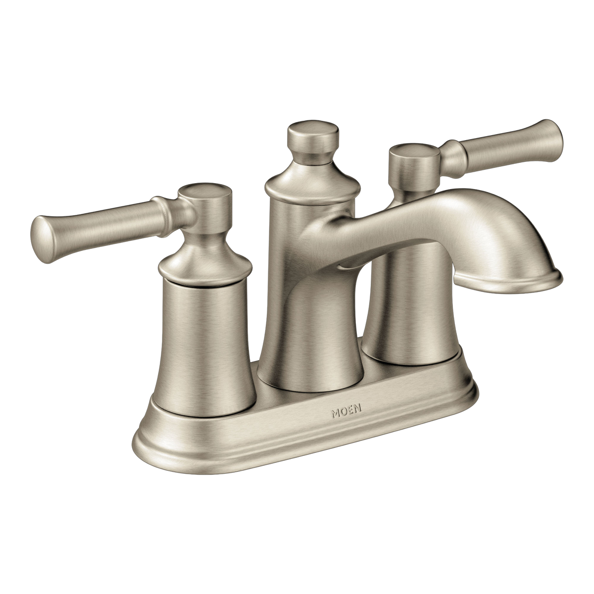 Moen Dartmoor Two-Handle High-Arc Bathroom Faucet 6802 in Brushed Nickel (6802BN)