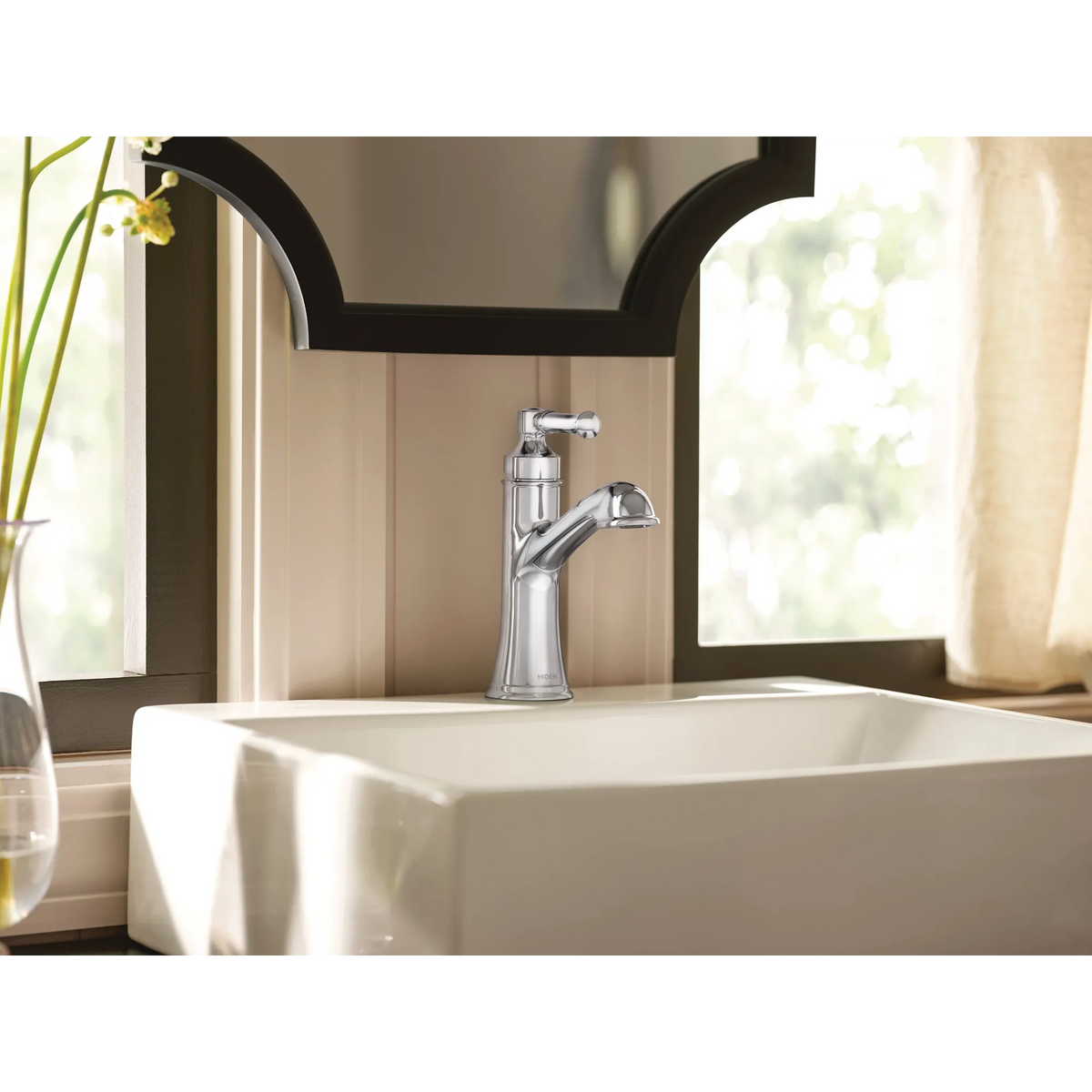 Moen Dartmoor Single-Handle High-Arc Bathroom Faucet 6803 in Chrome (6803) - view 3