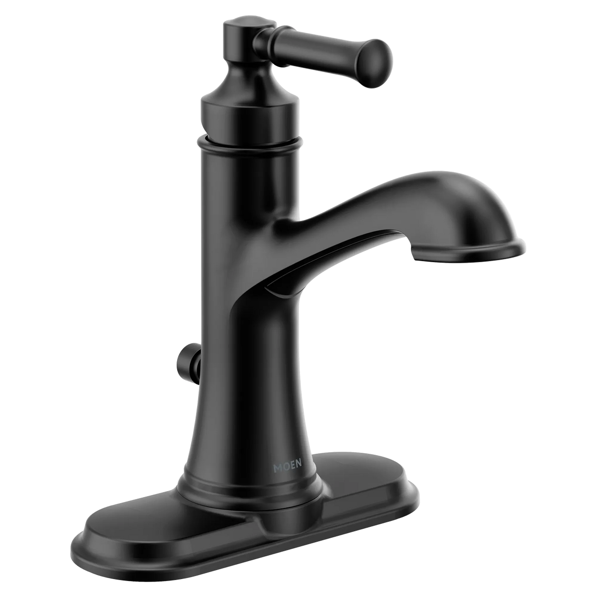 Moen Dartmoor Single-Handle High-Arc Bathroom Faucet 6803 in Matte Black (6803BL) - view 3