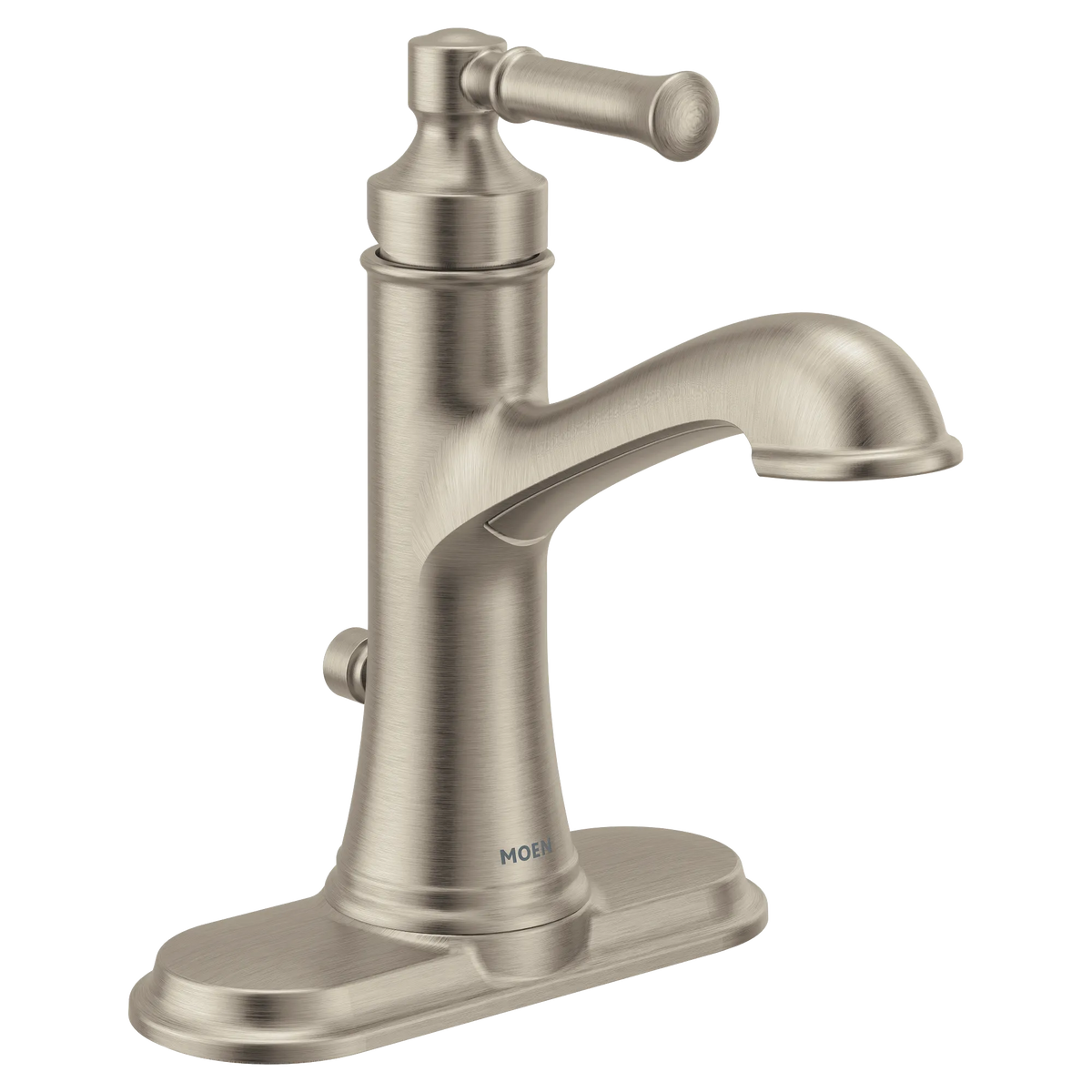 Moen Dartmoor Single-Handle High-Arc Bathroom Faucet 6803 in Brushed Nickel (6803BN) - view 4