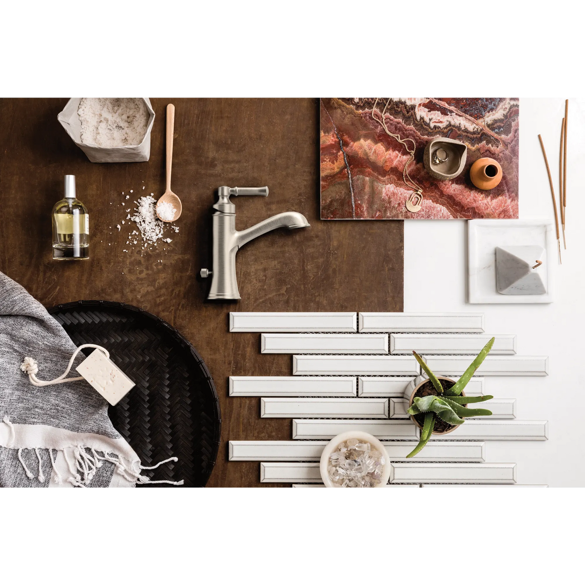 Moen Dartmoor Single-Handle High-Arc Bathroom Faucet 6803 in Brushed Nickel (6803BN) - view 6