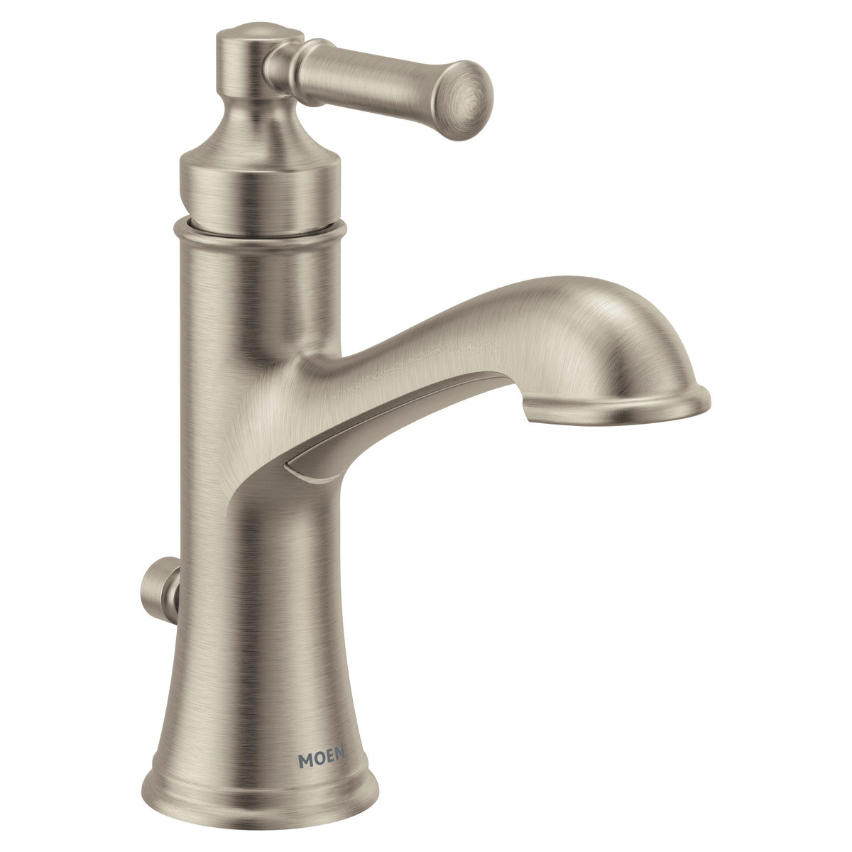 Moen Dartmoor Single-Handle High-Arc Bathroom Faucet 6803 in Brushed Nickel (6803BN)