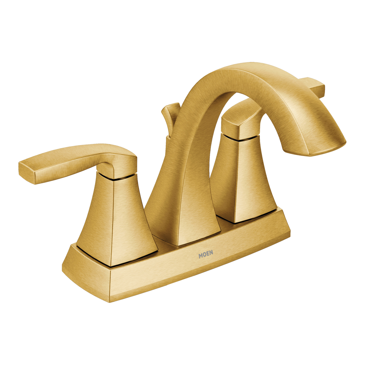 Moen Voss Two-Handle High-Arc Bathroom Faucet 6901 in Brushed Gold (6901BG)