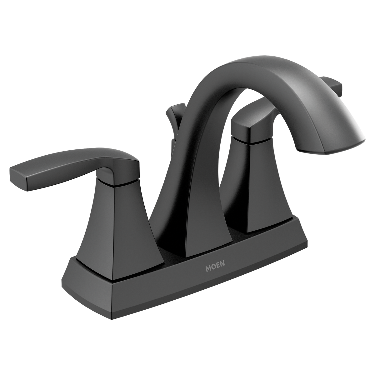 Moen Voss Two-Handle High-Arc Bathroom Faucet 6901 in Matte Black (6901BL)