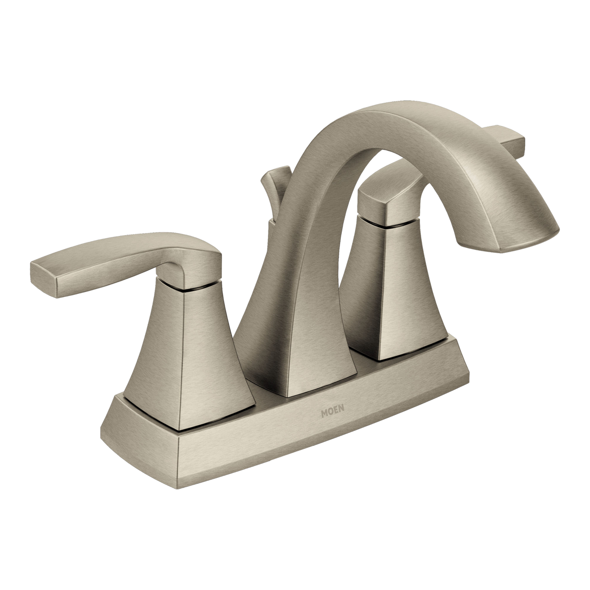 Moen Voss Two-Handle High-Arc Bathroom Faucet 6901 in Brushed Nickel (6901BN)