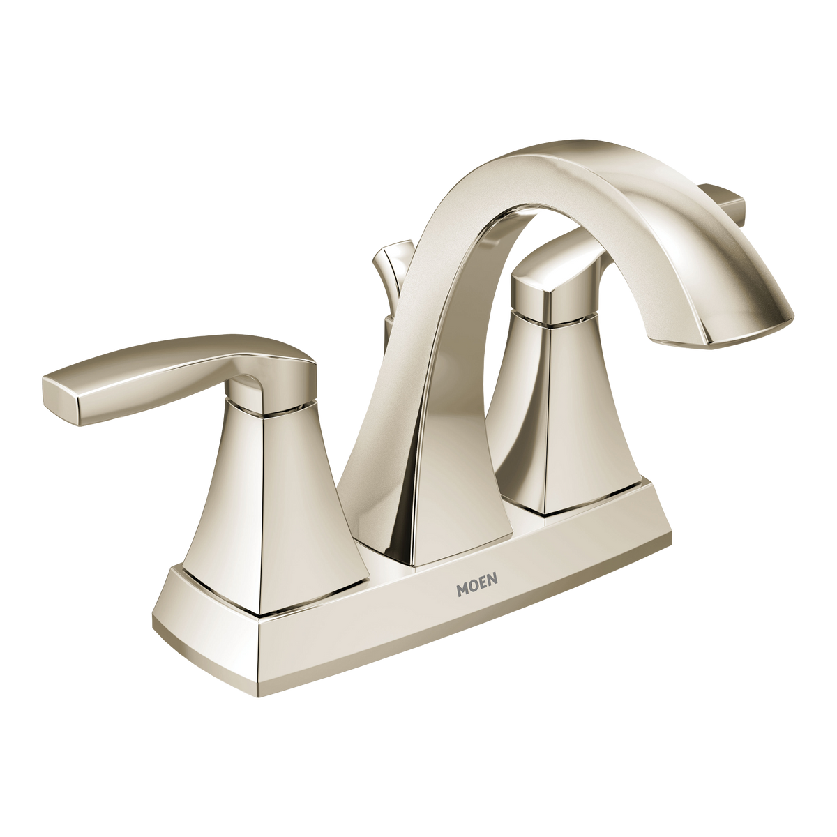 Moen Voss Two-Handle High-Arc Bathroom Faucet 6901 in Polished Nickel (6901NL)