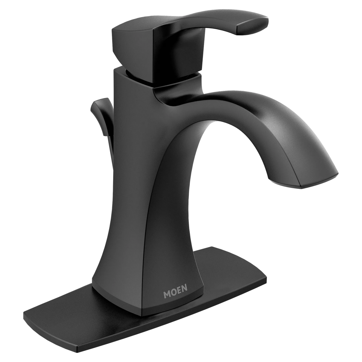 Moen Voss Single-Handle High-Arc Bathroom Faucet 6903 in Matte Black (6903BL) - view 2